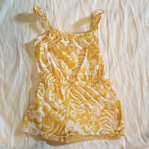 Jumping Beans rompers, size 3T, mustard yellow